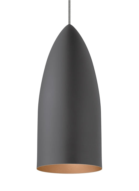 Visual Comfort Modern 700TDSIGYP Signal One Light Pendant Track Light Gray