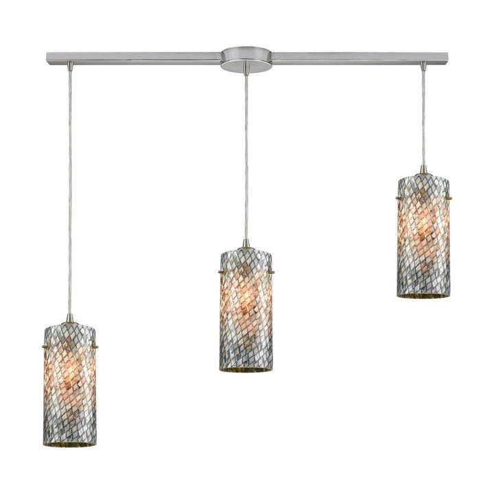 Elk Capri 10447/3L Pendant Light - Satin Nickel