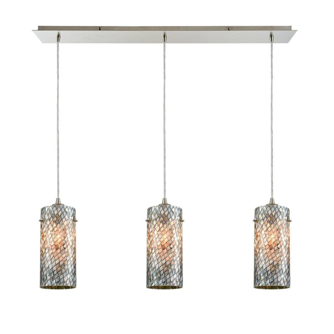 Elk Capri 10447/3LP Pendant Light - Satin Nickel