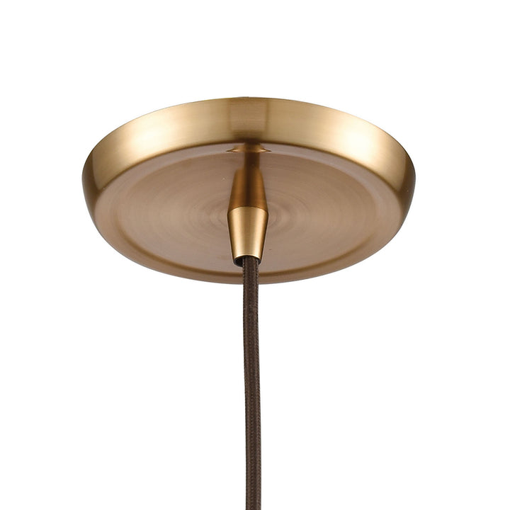 Elk Hand Formed Glass 10486/1 Pendant Light - Satin Brass