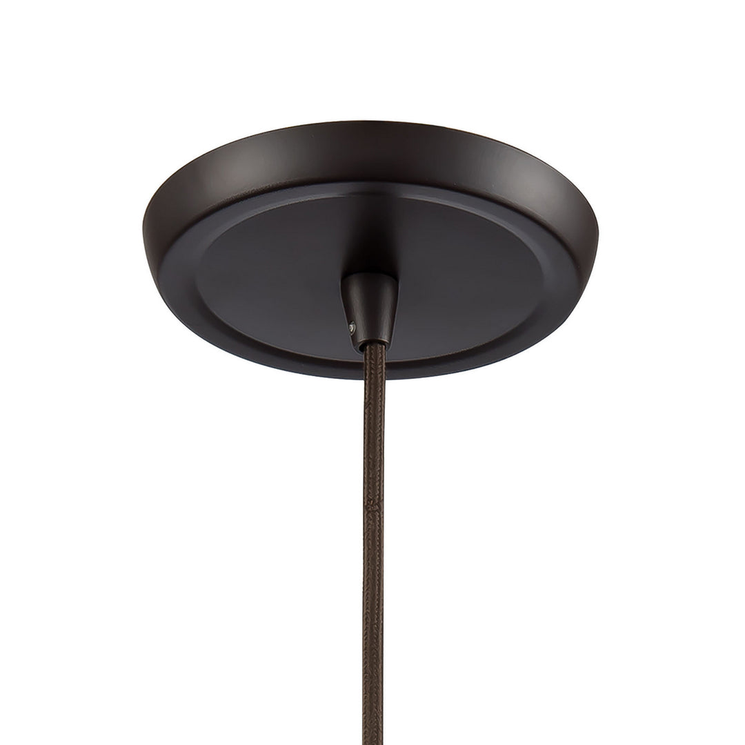 Elk Hand Formed Glass 10555/1 Pendant Light - Oil Rubbed Bronze