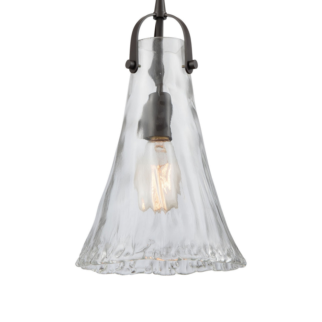 Elk Hand Formed Glass 10555/6RC Pendant Light - Oil Rubbed Bronze