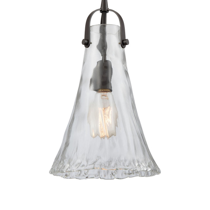 Elk Hand Formed Glass 10555/6RC Pendant Light - Oil Rubbed Bronze