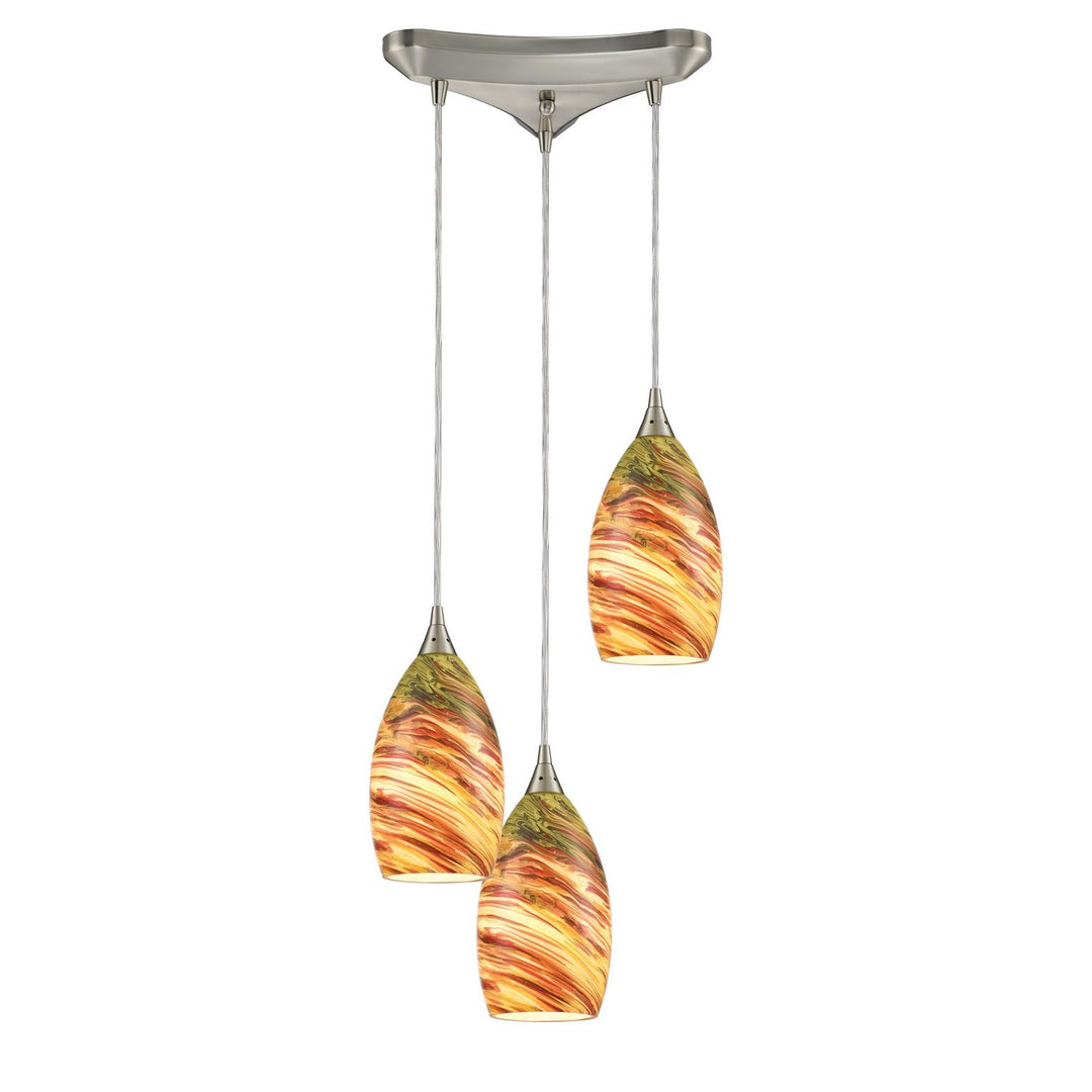 Elk Collanino 10630/3 Pendant Light - Satin Nickel
