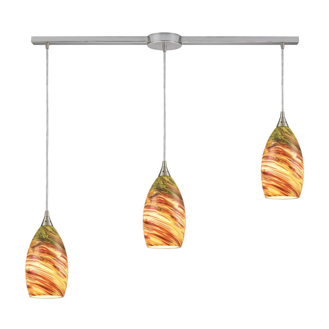 Elk Collanino 10630/3L Pendant Light - Satin Nickel