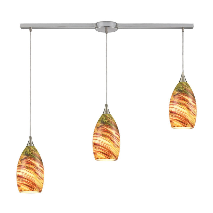 Elk Collanino 10630/3L Pendant Light - Satin Nickel