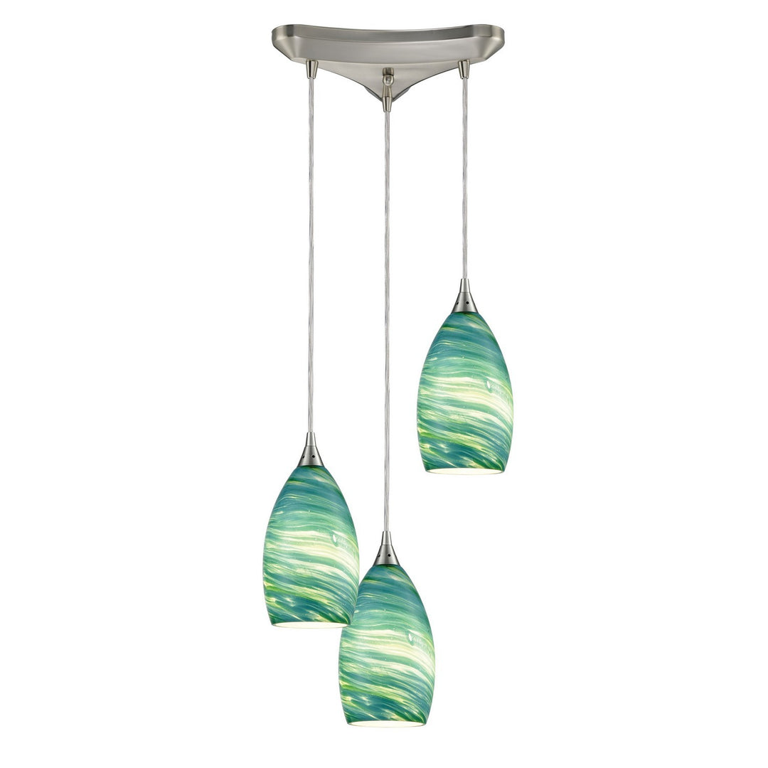 Elk Collanino 10650/3 Pendant Light - Satin Nickel