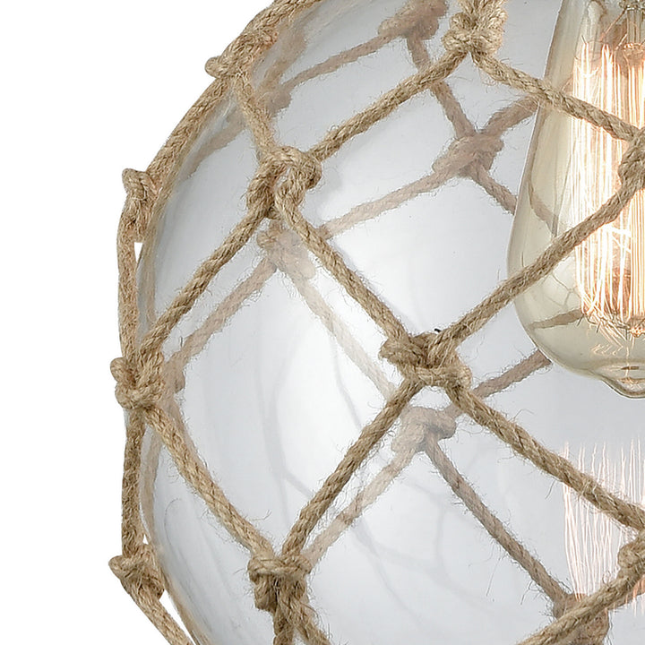 Elk Dragnet 10713/1 Pendant Light - Satin Brass