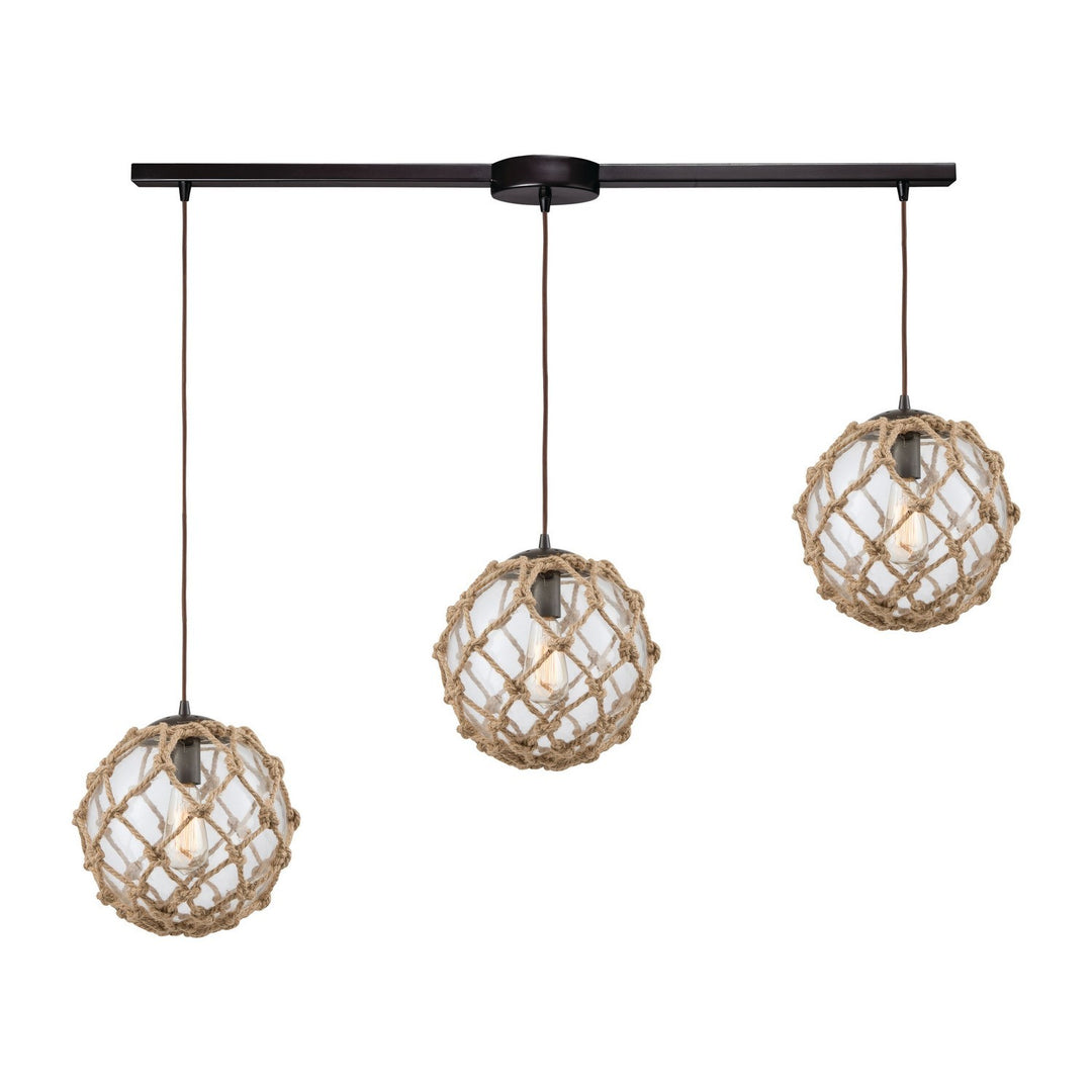 Elk Coastal Inlet 10715/3L Pendant Light - Oil Rubbed Bronze