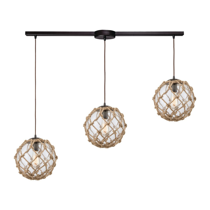 Elk Coastal Inlet 10715/3L Pendant Light - Oil Rubbed Bronze