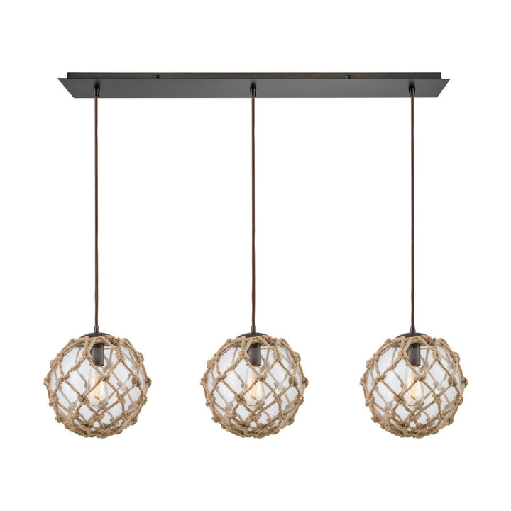 Elk Coastal Inlet 10715/3LP Pendant Light - Oil Rubbed Bronze