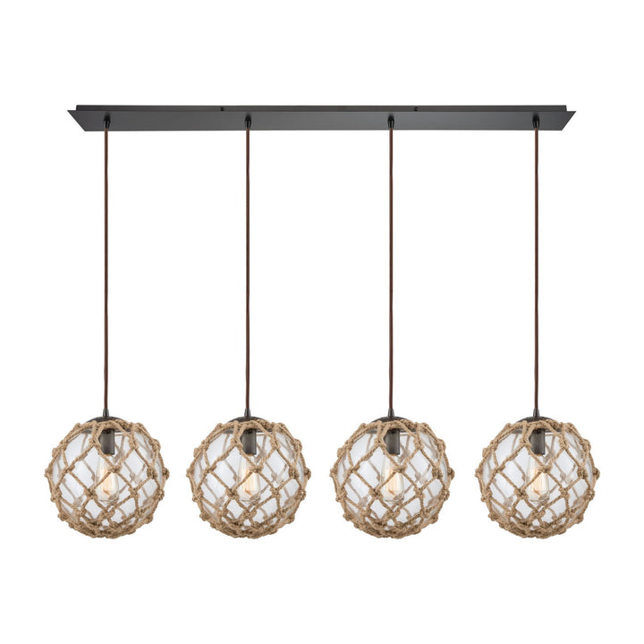 Elk Coastal Inlet 10715/4LP Pendant Light - Oil Rubbed Bronze