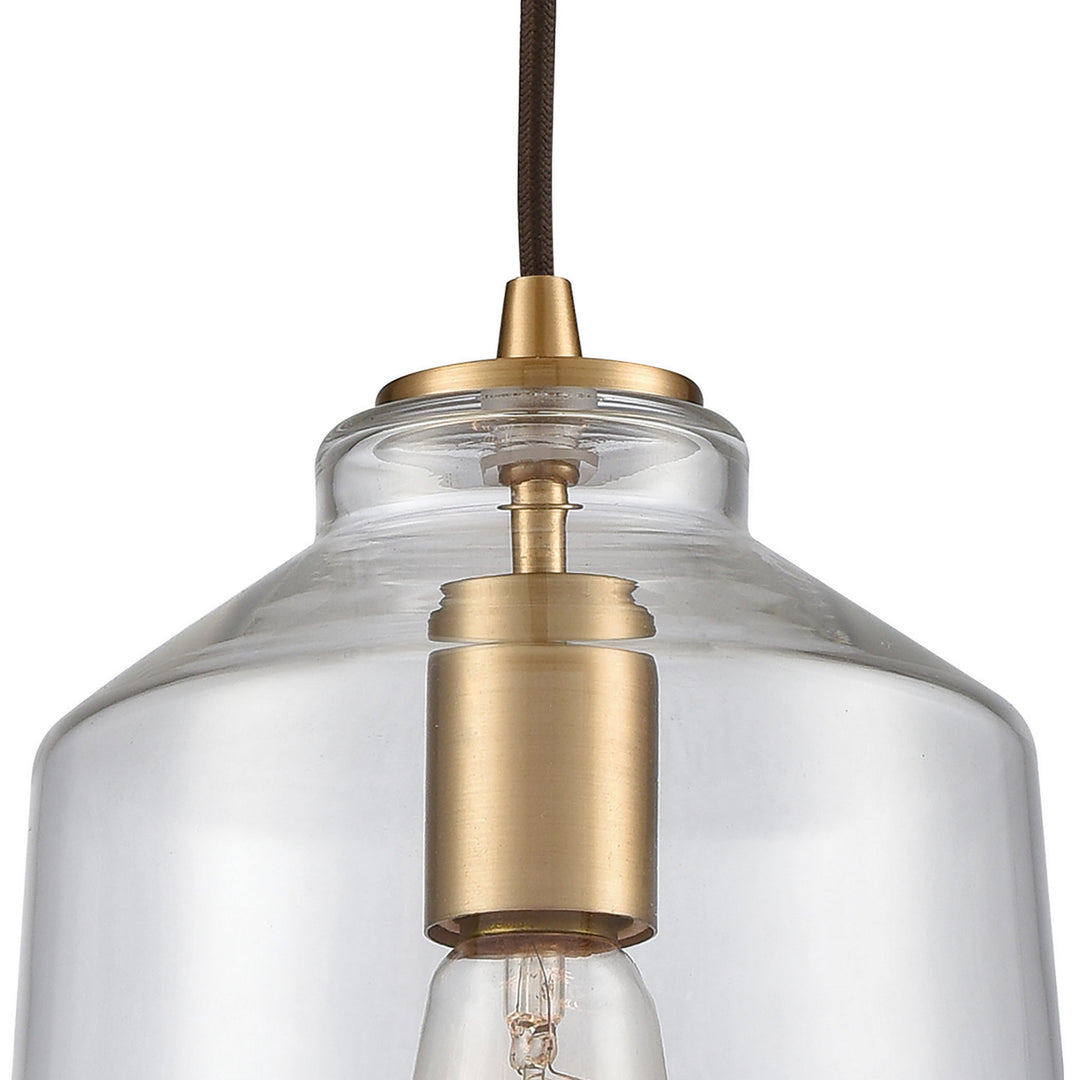 Elk Barrel 10900/1 Pendant Light - Satin Brass