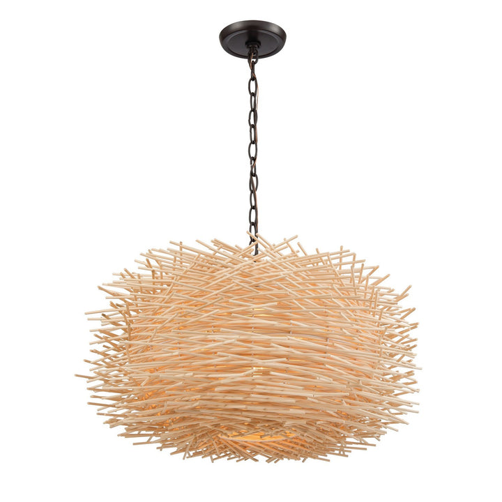 Elk Bamboo Nest 10951/3 Pendant Light - Oil Rubbed Bronze
