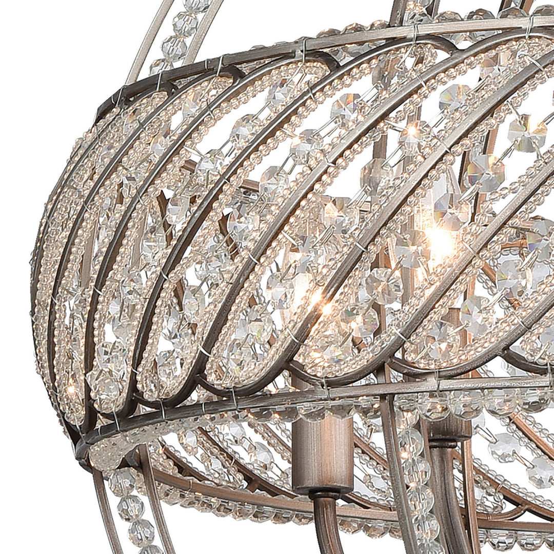 Elk Bradington 11094/6 Pendant Light - Weathered Zinc