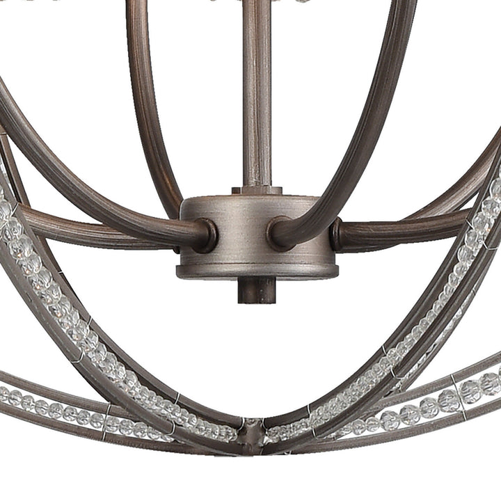 Elk Bradington 11094/6 Pendant Light - Weathered Zinc