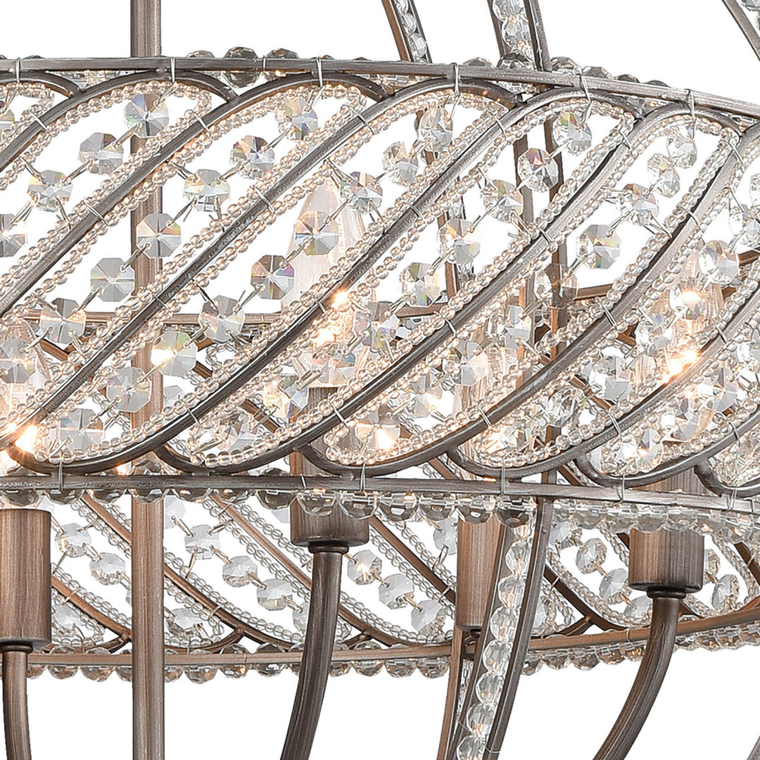 Elk Bradington 11094/6 Pendant Light - Weathered Zinc