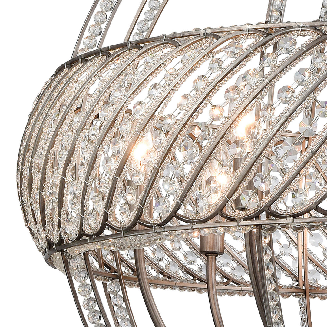 Elk Bradington 11095/8 Pendant Light - Weathered Zinc