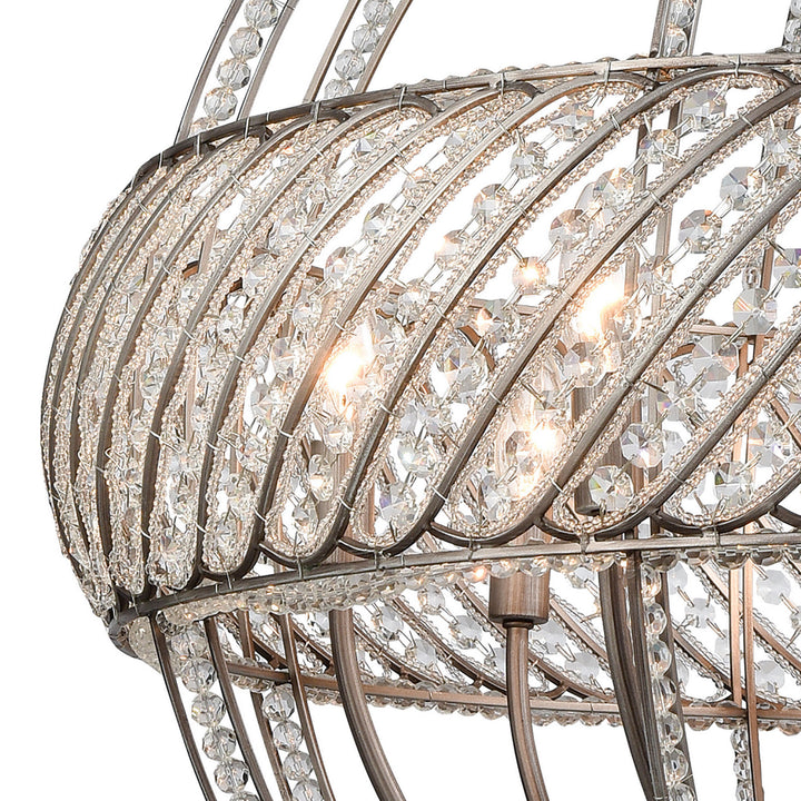 Elk Bradington 11095/8 Pendant Light - Weathered Zinc