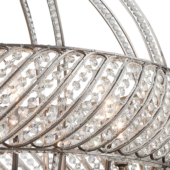 Elk Bradington 11095/8 Pendant Light - Weathered Zinc