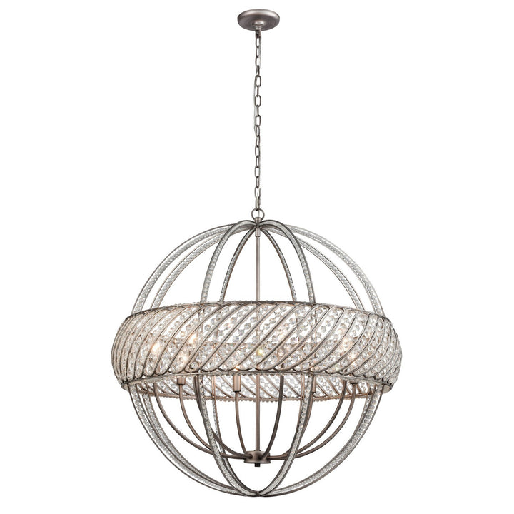 Elk Bradington 11095/8 Pendant Light - Weathered Zinc