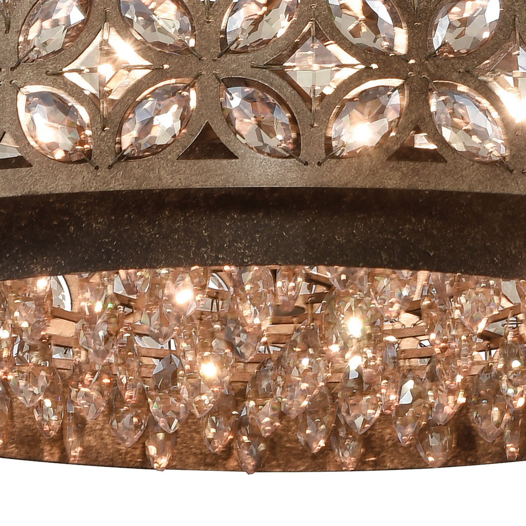 Elk Rosslyn 12154/6 Pendant Light - Mocha