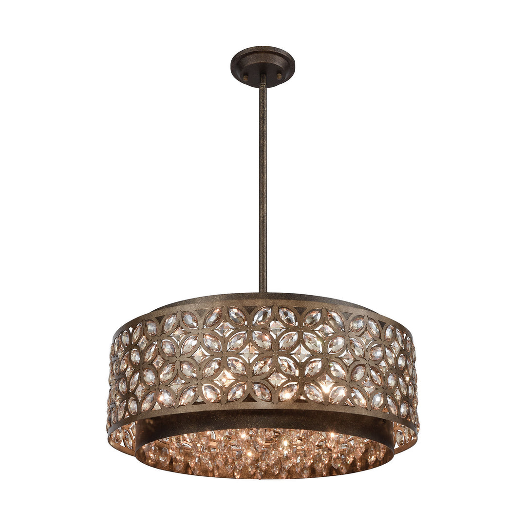 Elk Rosslyn 12154/6 Pendant Light - Mocha