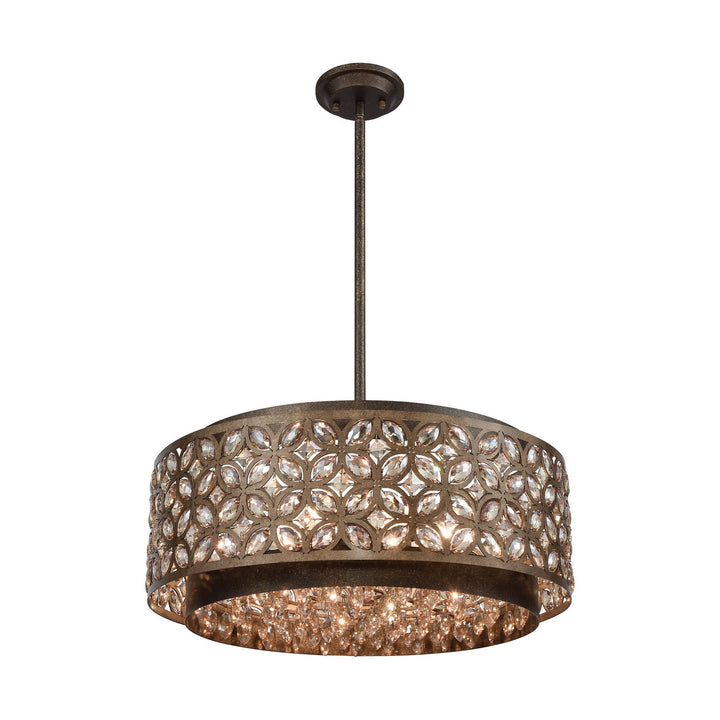 Elk Rosslyn 12154/6 Pendant Light - Mocha