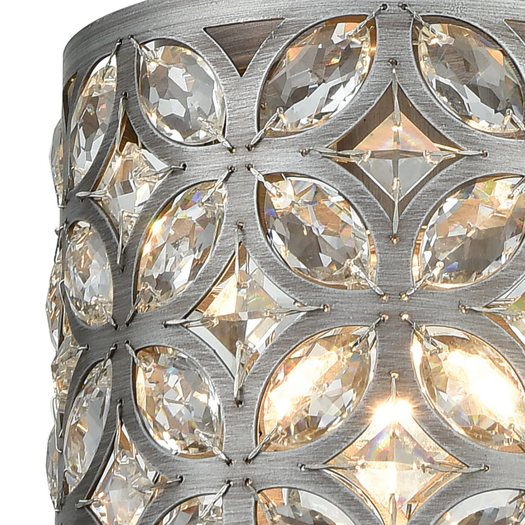 Elk Rosslyn 12162/1 Pendant Light - Weathered Zinc