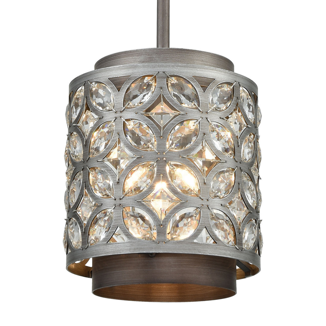 Elk Rosslyn 12162/1 Pendant Light - Weathered Zinc