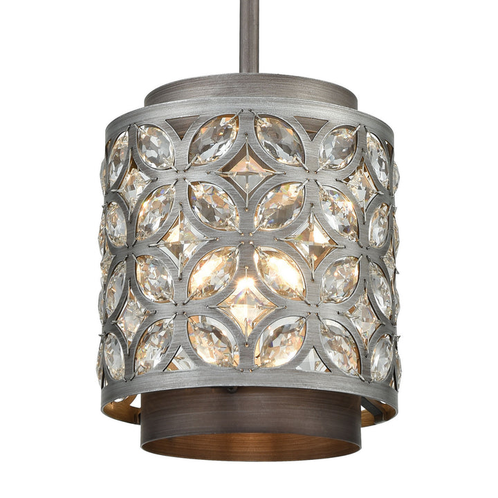 Elk Rosslyn 12162/1 Pendant Light - Weathered Zinc