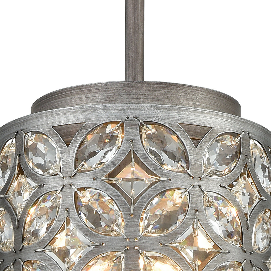 Elk Rosslyn 12162/1 Pendant Light - Weathered Zinc