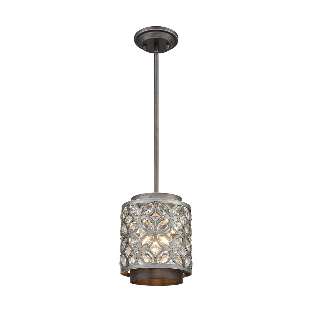 Elk Rosslyn 12162/1 Pendant Light - Weathered Zinc
