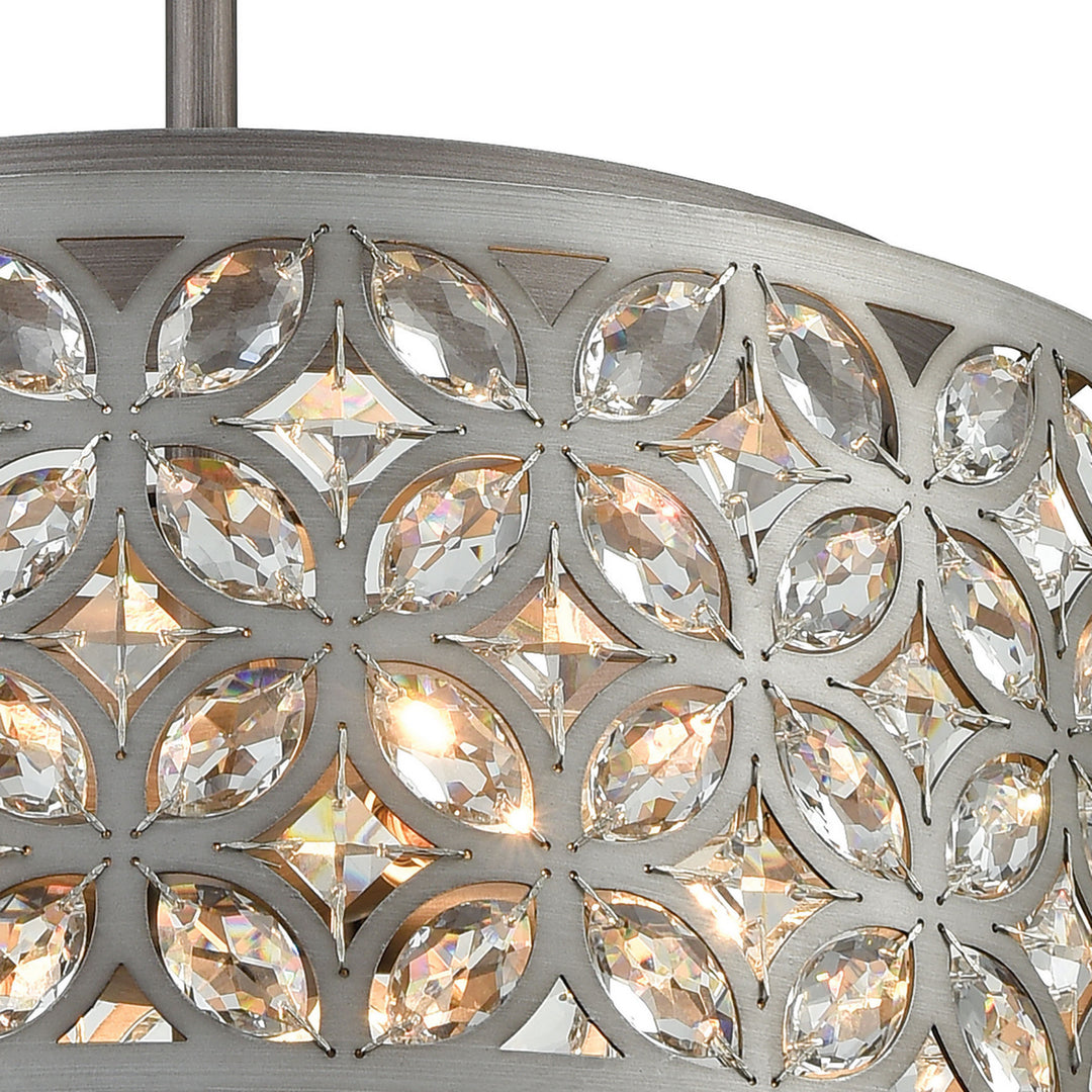 Elk Rosslyn 12163/5 Pendant Light - Weathered Zinc