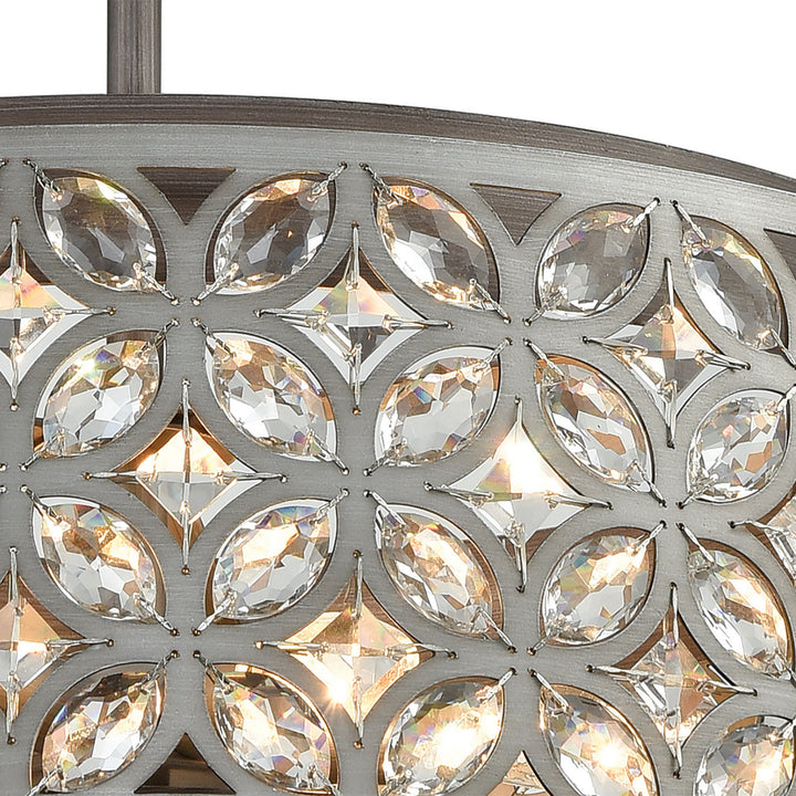 Elk Rosslyn 12164/6 Pendant Light - Weathered Zinc