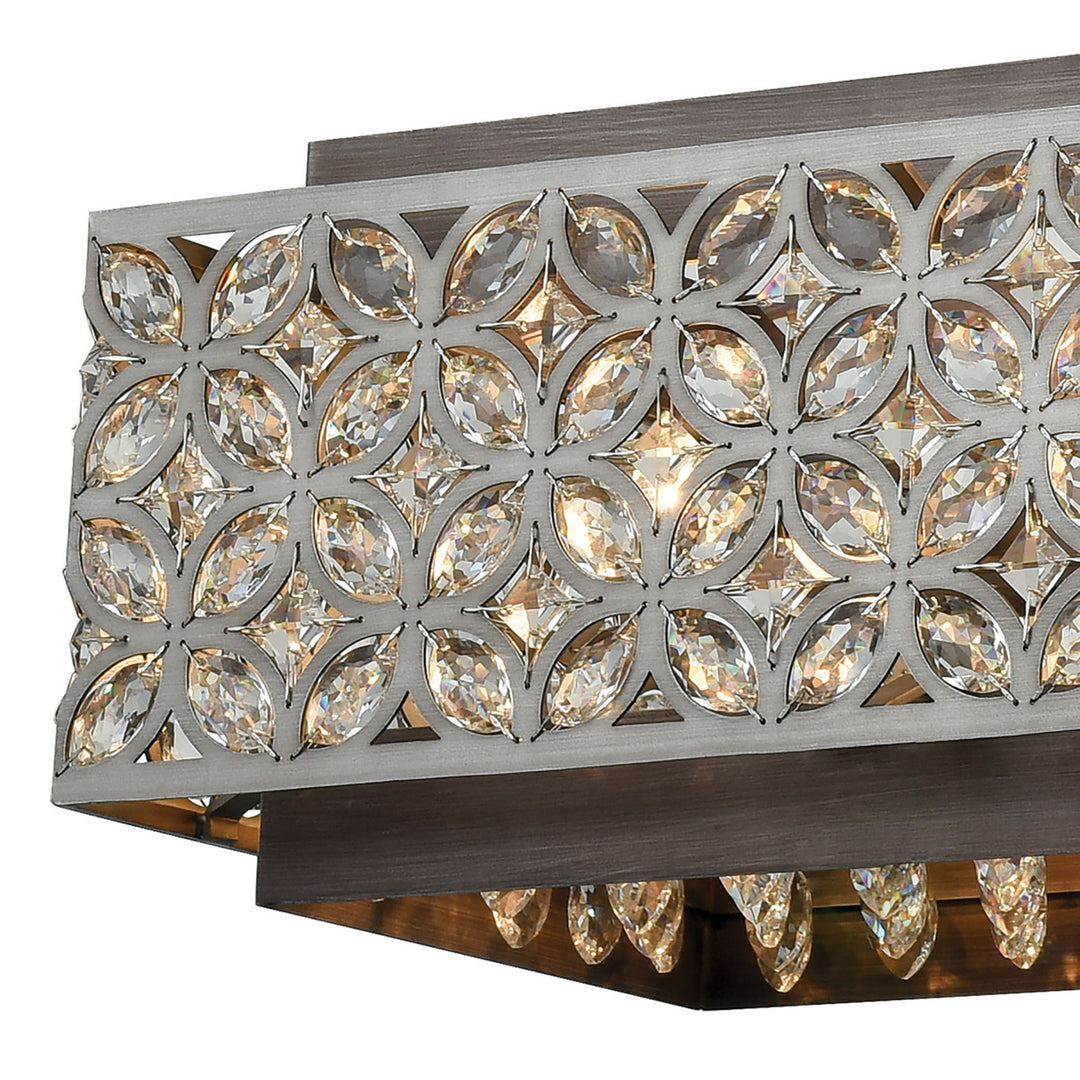 Elk Rosslyn 12165/8 Pendant Light - Weathered Zinc