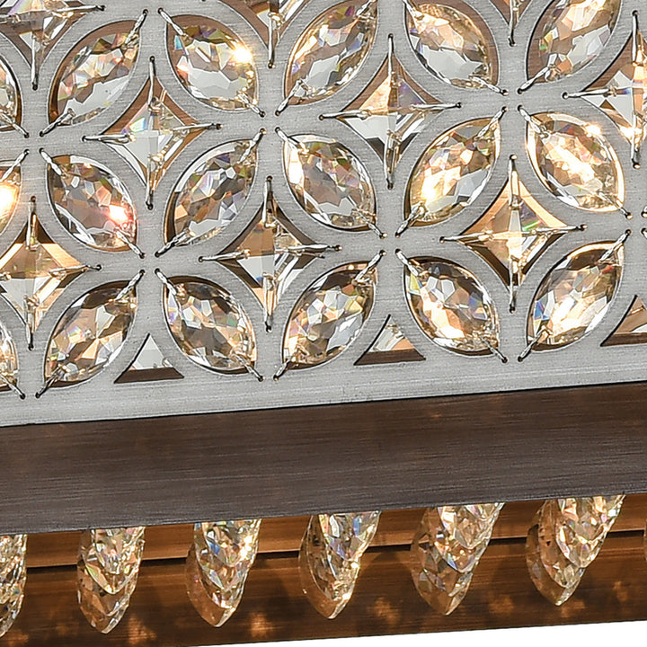 Elk Rosslyn 12165/8 Pendant Light - Weathered Zinc