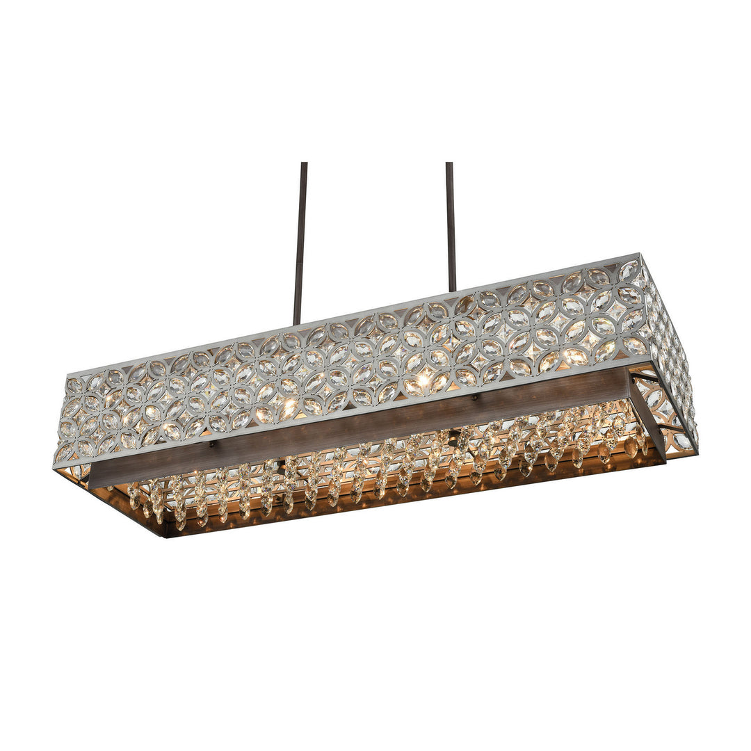 Elk Rosslyn 12165/8 Pendant Light - Weathered Zinc