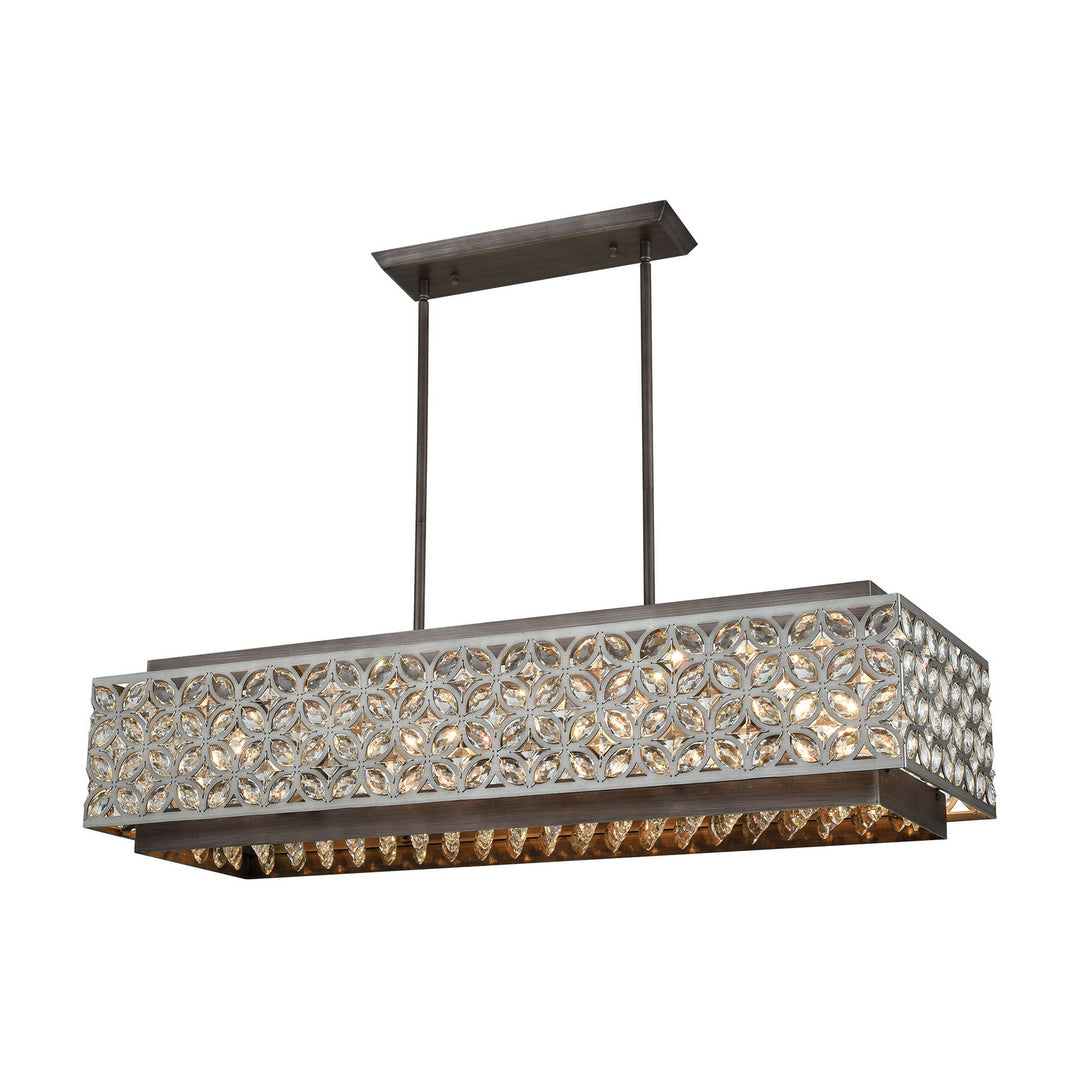 Elk Rosslyn 12165/8 Pendant Light - Weathered Zinc