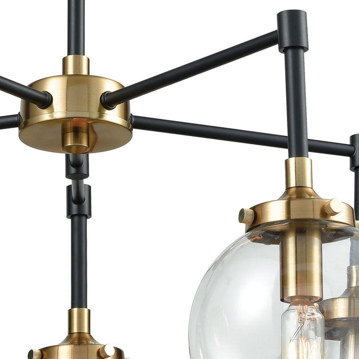 Elk Boudreaux 14437/5 Chandelier Light - Matte Black