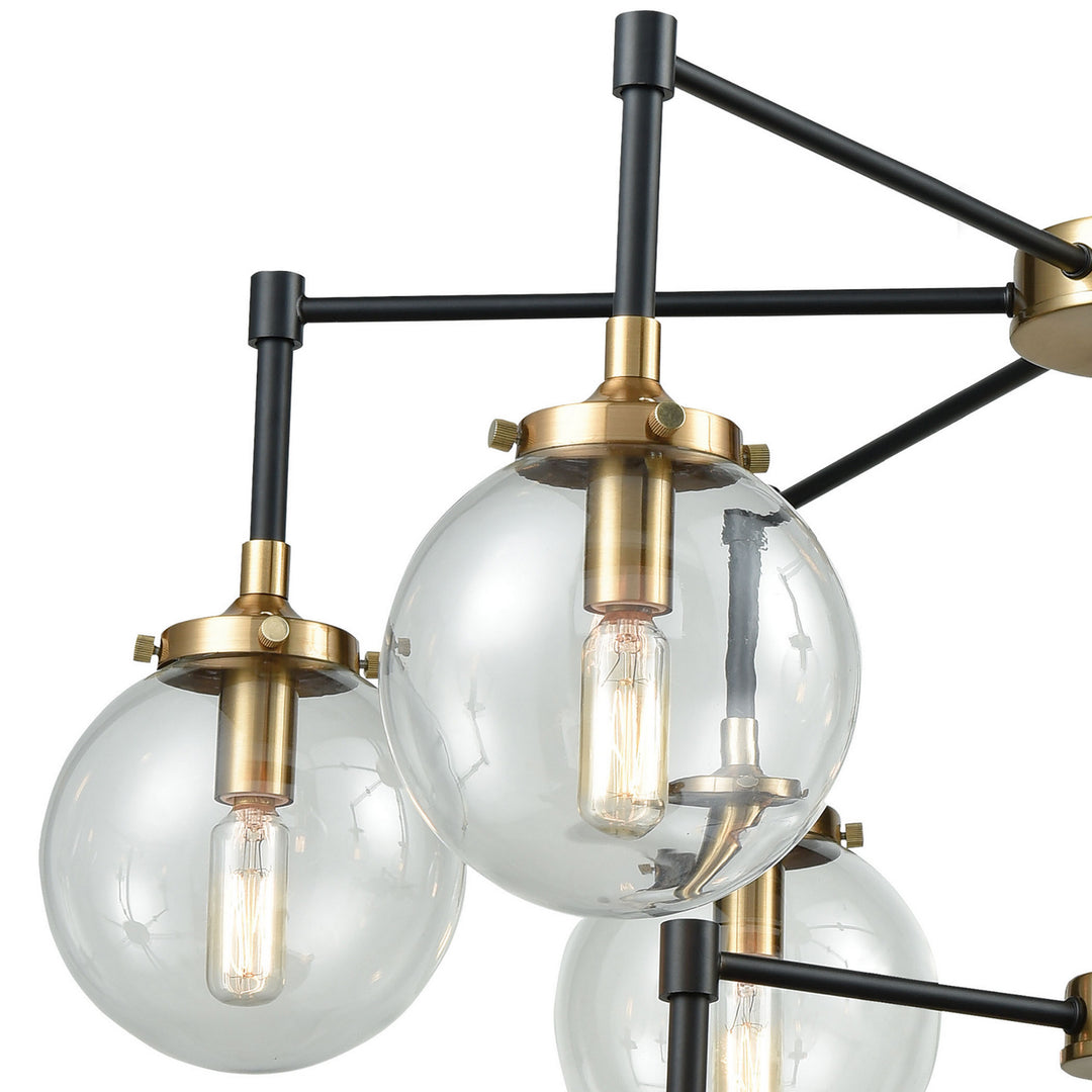 Elk Boudreaux 14438/6+3 Chandelier Light - Matte Black