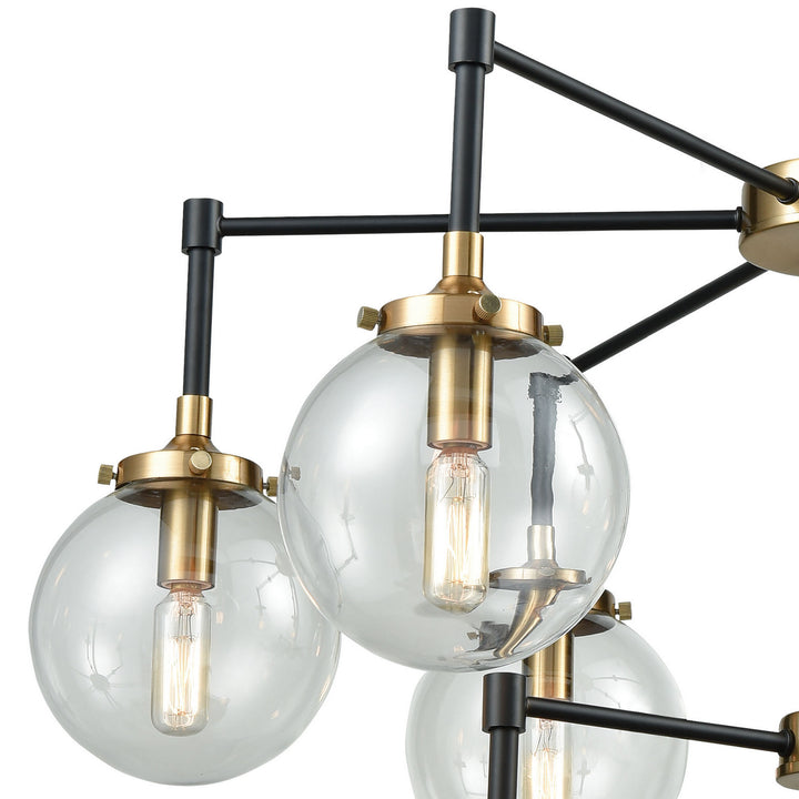 Elk Boudreaux 14438/6+3 Chandelier Light - Matte Black