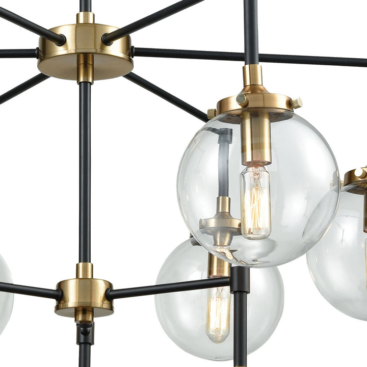 Elk Boudreaux 14438/6+3 Chandelier Light - Matte Black