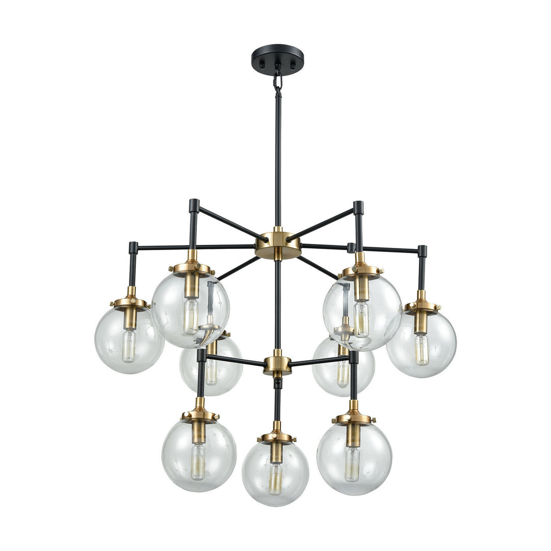 Elk Boudreaux 14438/6+3 Chandelier Light - Matte Black