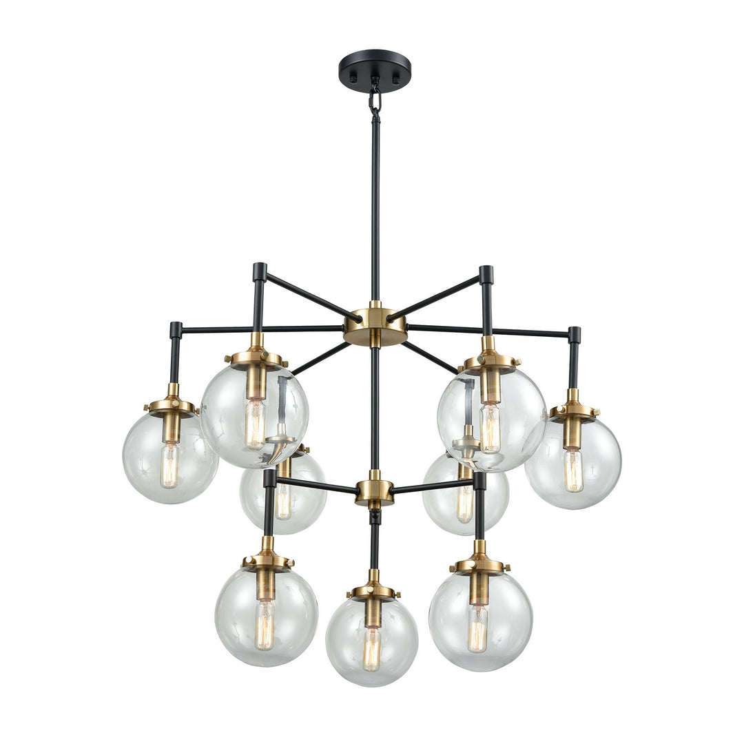 Elk Boudreaux 14438/6+3 Chandelier Light - Matte Black