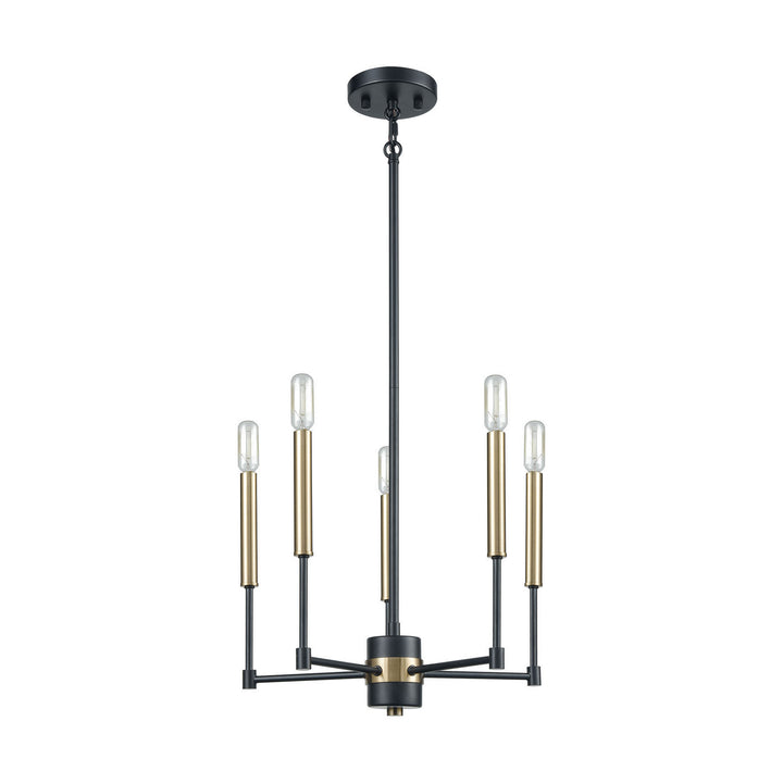 Elk Livingston 15276/5 Chandelier Light - Matte Black