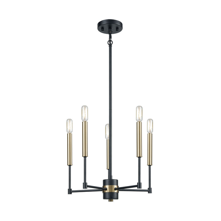 Elk Livingston 15276/5 Chandelier Light - Matte Black