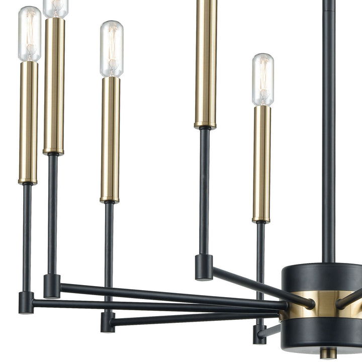 Elk Livingston 15277/10 Chandelier Light - Matte Black