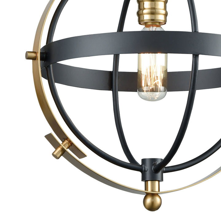 Elk Caldwell 15284/1 Pendant Light - Matte Black