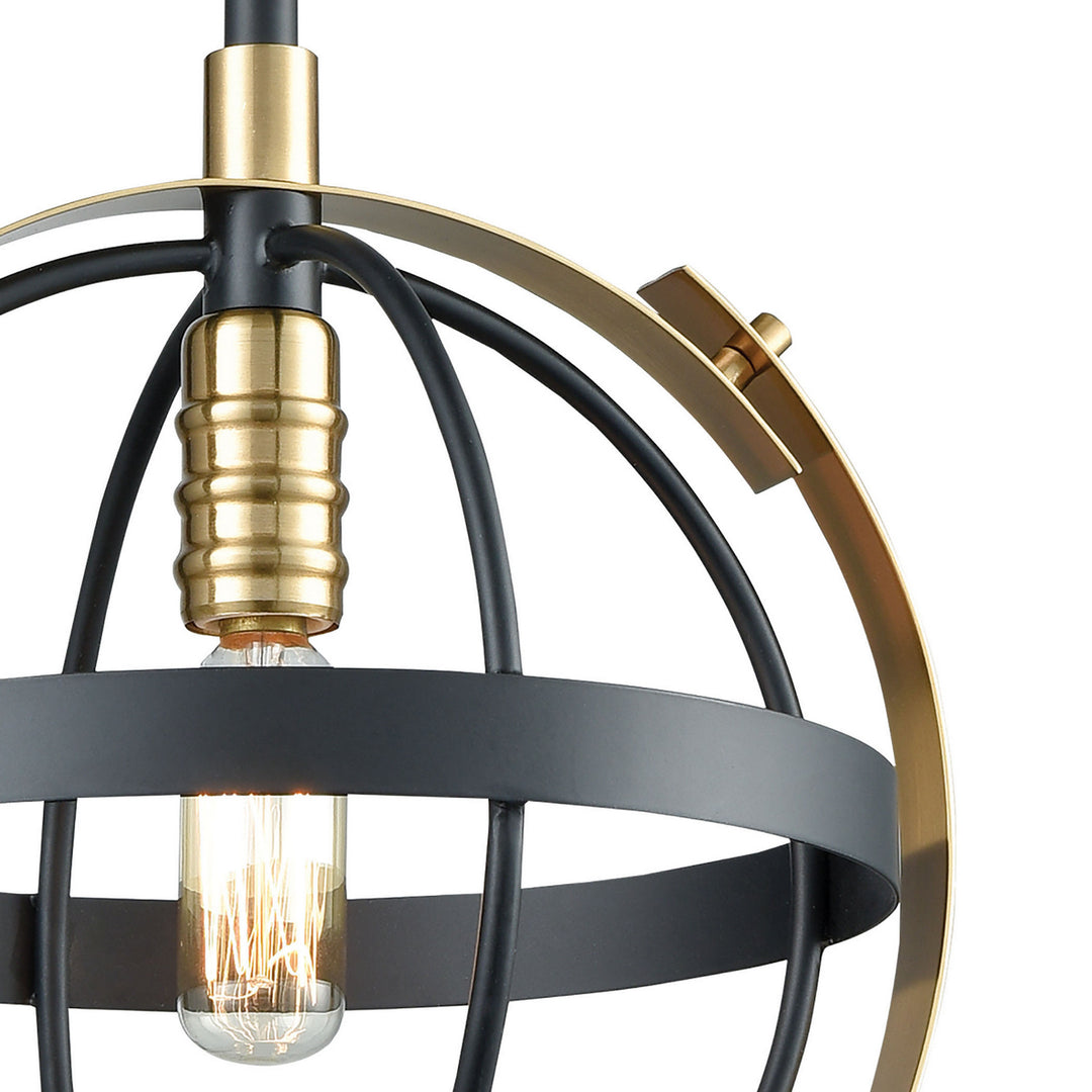 Elk Caldwell 15284/1 Pendant Light - Matte Black